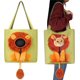 thumbnail image 1 of 2 uds bolso de hombro de lona para mascotas en forma de león lindo portador de gato portátil de lona para mascotas bolso de transporte de hombro bolso de pecho para gato bolso de mano para perros al, 1 of 5