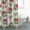 thumbnail image 4 of Waterproof Beautiful Colorful Floral Shower Curtain 72x72 Inch Boho Style Polyester Unique Shower Curtain for Bathroom Hotel Home Decor with 12 Plastic Hooks, 4 of 5