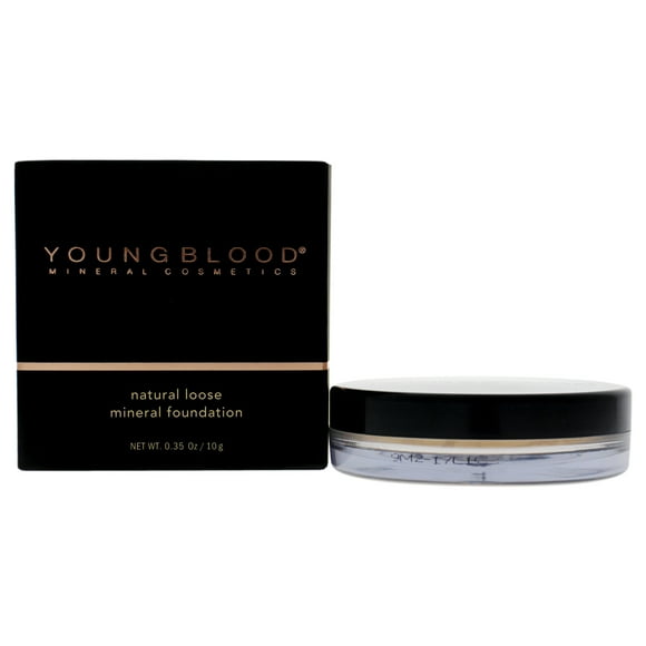 Base de maquillaje mineral suelta natural - Beige cálido de Youngblood para mujeres - 0,35 oz Youngblood Youngblood Natural Loose Mineral Foundation - Warm Beige Fundación Dama 0.35oz