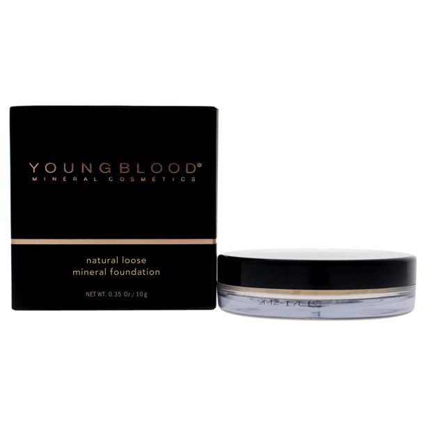 Base de maquillaje mineral suelta natural - Beige cálido de Youngblood para mujeres - 0,35 oz Youngblood Youngblood Natural Loose Mineral Foundation - Warm Beige Fundación Dama 0.35oz