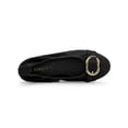 thumbnail image 4 of BLISSFUL STEP Women's Comfortable Round Toe Slip on Ballet Flats Black 6.5, 4 of 8