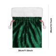 thumbnail image 1 of Christmas Gift Bags Christmas Green Velvet Gift Bag Santa Claus Gift Backpack Gift Packaging Bag Drawstring Drawstring Bags for Packaging, 1 of 3