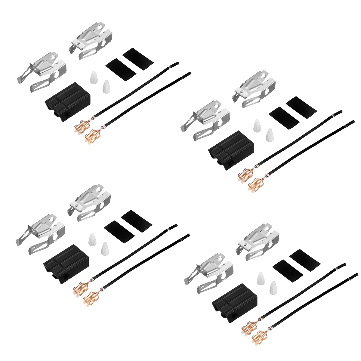 4 Pack 330031 Range Burner Receptacle Kit for Whirlpool for Kenmore