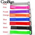 thumbnail image 4 of 12pcs Reverse Buckle Cable Strap Hook Loop Fastener Cable Ties Straps Magic Tape Nylon Sticky USB Finishing Tools Accessories Mixed Colors Send 20mm x 175mm, 4 of 6