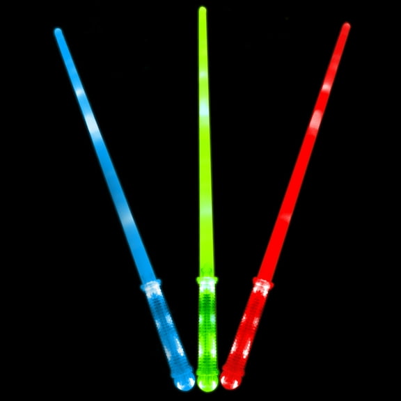 FlashingBlinkyLights Assorted Colors LED Play Swords (3-Pack)