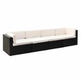 thumbnail image 1 of Costway 4 PCS Patio Rattan Wicker Furniture Sectional Seat Cushioned Sofa Garden Deck, 1 of 4