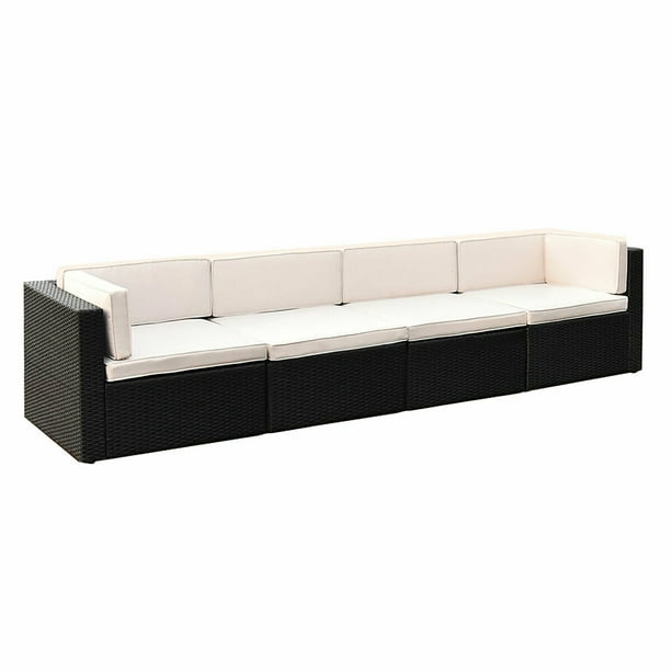 Pacific Rattan Garden Corner Sofa Set 4 Seater www