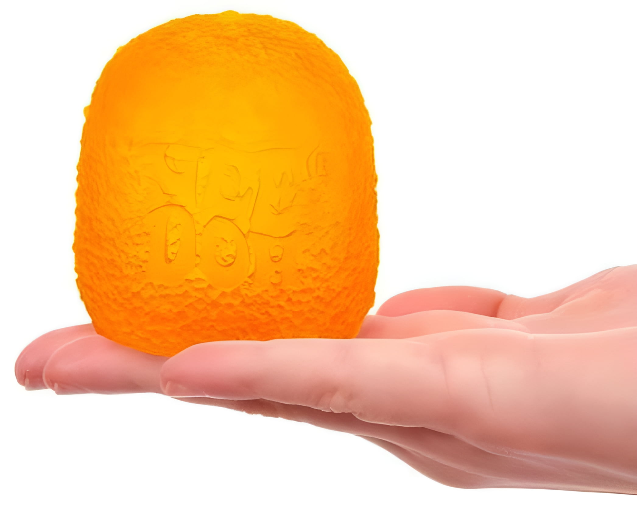 NeeDoh Gumdrop Orange Stress Ball, Squishy Squeeze Toy, 1ct