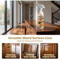 thumbnail image 3 of Professional Wood Floor Polish and Restorer, 150ml Wood Floor Restorer for Hardwood Floors, Natural Shine,Removes Scratches, Laminate Flooring, Furniture Leaves Protective Layer(1), 3 of 4