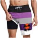 thumbnail image 1 of Pantalones Cortos Casuales para Hombre Imprimir con Bolsillos Pantalones de Playa de Cintura Elástica, Pantalones Cortos de Cintura Elástica para Hombre, 1 of 5