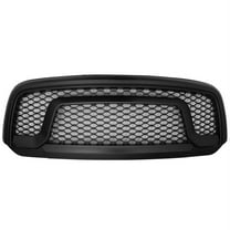 Ikon Motorsports Grille - Fits 13-18 Dodge Ram 1500 R Style Mesh Honycomb Grill Grille Black