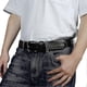 thumbnail image 4 of Stylish Mens Studded Casual Italian Cowhide Leather Belts For Jeans Punk Rock Rivets Belt With Buckle For Men, 4 of 5