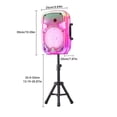 thumbnail image 5 of 8" Rechargeable Speaker Wireless LED Karaoke Party System USB/SD/FM/AUX W/Mic & Stand, 5 of 11