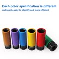 thumbnail image 3 of Mistaha 6-Piece Pneumatic Extra-Long Hexagonal Impact Socket Set for Car Tire Screws with Hub Protective Sleeves - Prevent Scratches and Damage During Maintenance, 3 of 6