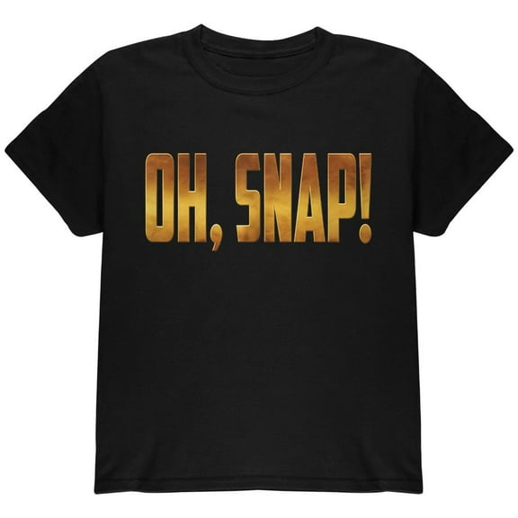 OH SNAP Comic Book Super Villian Youth T Shirt Black YLG