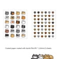 thumbnail image 1 of 2 hojas de pegatinas de material creativas DIY Kawaii Cat Craft Stickers (estilo D) Sywqhk Libre de BPA, 1 of 2