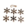 thumbnail image 4 of 6 adornos de madera para colgar en la pared, para Navidad, colección decorativa, regalo Copo de nieve, 4 of 9