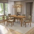 thumbnail image 1 of Juego Comedor Kappesberg 1.6m con 6 Sillas Luna Canela/Beige, 1 of 11