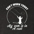 thumbnail image 3 of Wild Bobby, Can't Work Today My Arm Is In A Cast, Fishing, Women Tri-Blend Racerback Tank Top, Vintage Black, X-Large, 3 of 5