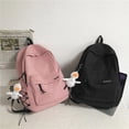 thumbnail image 5 of Mochila para hombre, sencilla, de gran capacidad, para viajes, informal, para estudiantes, de secundaria, universitarios, para hombre, 5 of 5