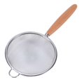 thumbnail image 1 of Stainless Steel Colander with Wooden Handle Hanging Ear Sieve Sifter Strainer, 1 of 15