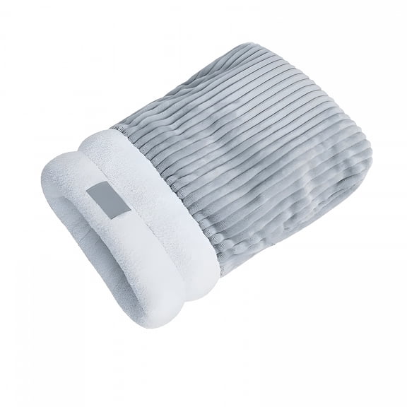 LAMIRO Winter Plush Cat Sleeping Bag Cat Couch Cozy Pet Enclosed Bed Warm Cat Sleeper Bed Napper for Cats