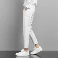 thumbnail image 5 of Pantalones de verano drapeados recortados para hombre, pantalones de traje negros para hombre, pantalones fluidos 2024, ropa de primavera de tela barata, ropa de diseñador para el trabajo, 5 of 5