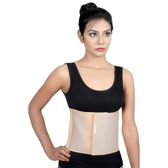 Wonder Care Abdominal Binder for Men and Women/Postpartum Post-Operative Post-Surgery Wrap/Abdomen Navel Umbilical Hernia Support Belt (S)