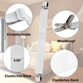 thumbnail image 3 of Tensor elástico para sábana ajustable, correa de sujeción ajustable para sábanas, sofás y fundas para planchar (blanco, paquete de 4), 3 of 5
