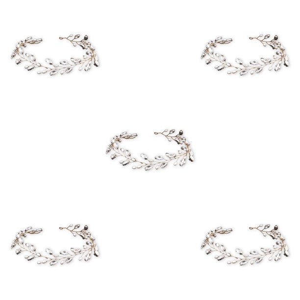 Sonducket Diadema de boda para mujer, forma de hojas de cristal, vacaciones, aniversario, compromiso, oficina de negocios, fiesta, diadema dorada Type2 NO2