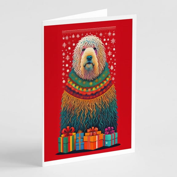 Komondor Holiday Christmas Greeting Cards Pack of 8 7 in x 5 in