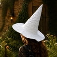 thumbnail image 3 of IAJDKMEK Halloween Tall Witch Hat for Costume Party, Wizard Hat Accessory, Witch Hat for Halloween Costumes, 3 of 3
