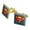 Gold, variant on Superman Classic S Shield Logo Square Cufflink Set - Silver or Gold