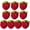 red, variant on 10Pcs Handmade Wool Crochet Orange Keychain Pendant for DIY Jewelry Accessories