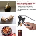 thumbnail image 2 of Abridor de botellas de vino, juego de tornillos de corcho, abridor de vino con cortador de papel de aluminio, tapón de vino y espiral adicional, 2 of 5