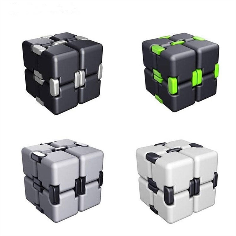 Relieve Stress and Anxiety Premium Quality Aluminum Infinite Magic Cube with Exclusive Case NW Funcall Infinity Cube Fidget Desk Toy 1 for ADD Sturdy OCD ADHD Heavy