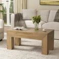 thumbnail image 2 of GUNAITO Lift Top Coffee Table with Storage, Wooden Convertible Coffee Table for Living Room, Farmhouse Center Table, Natural, 2 of 7