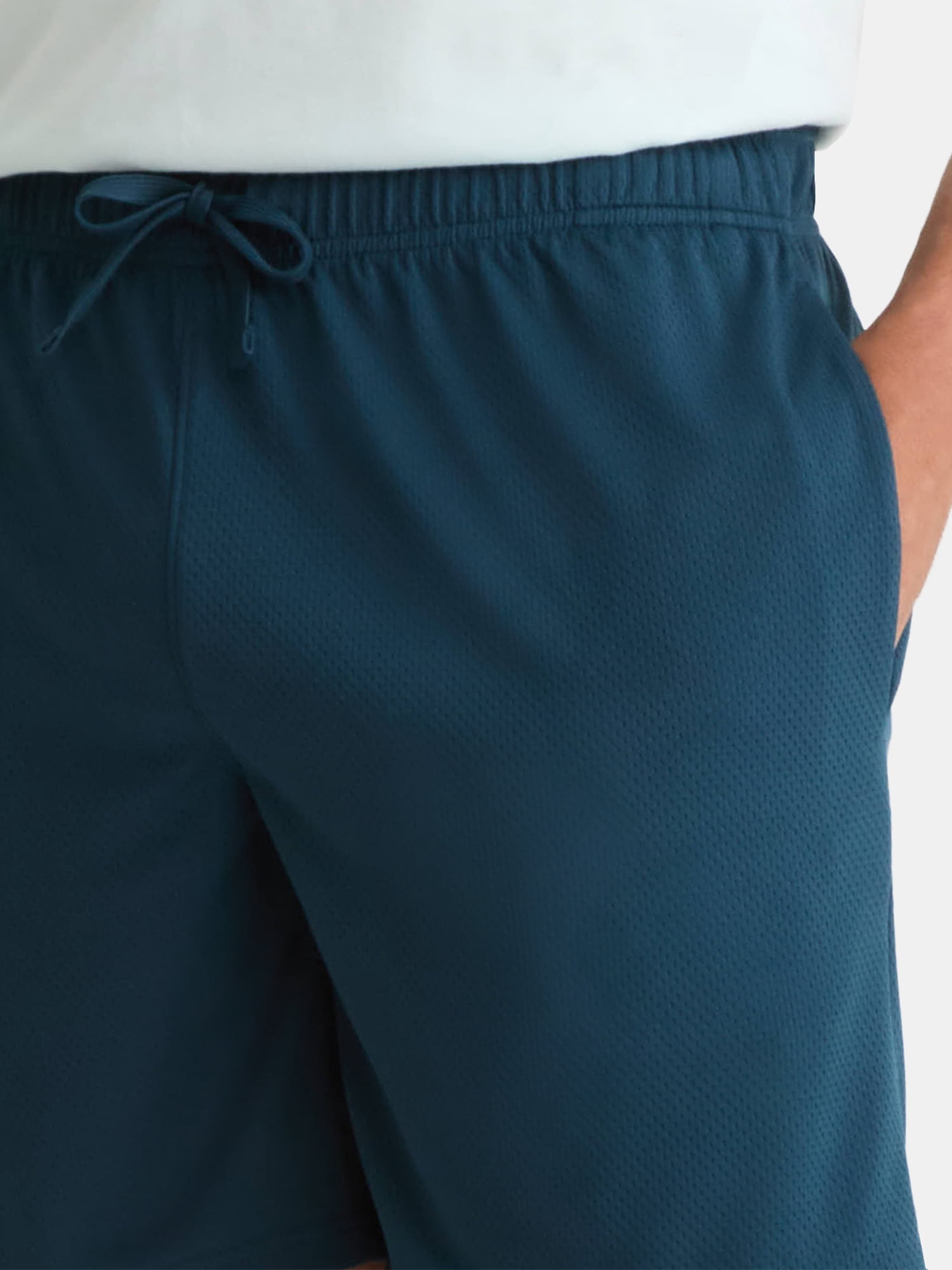 Athletic Works Men's and Big Men's Mesh Shorts, 7" Inseam, Sizes S-5XL