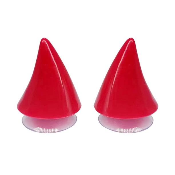 Accesorios para cascos de cuerno de diablo con ventosas - 6 opciones de colores para disfraces de Halloween, cosplay y fiestas temáticas