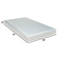 thumbnail image 4 of Benzara Que 6 Inch Twin Size Memory Foam Mattress, Gel Infused, Fabric Upholstery, 4 of 6