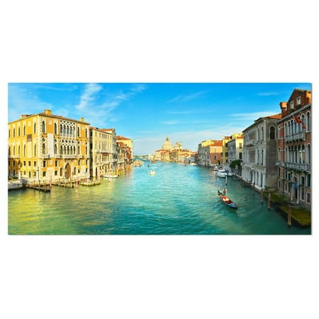 - Design Art Vibrant Evening Venice Italy Photographic Print on Wrapped Canvas