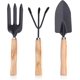 thumbnail image 1 of Juego de herramientas de jardinería, kit de herramientas de jardinería de 3 piezas que incluye tenedor de mano, rastrillo de mano y paleta de mano, regalos de jardín, 1 of 5