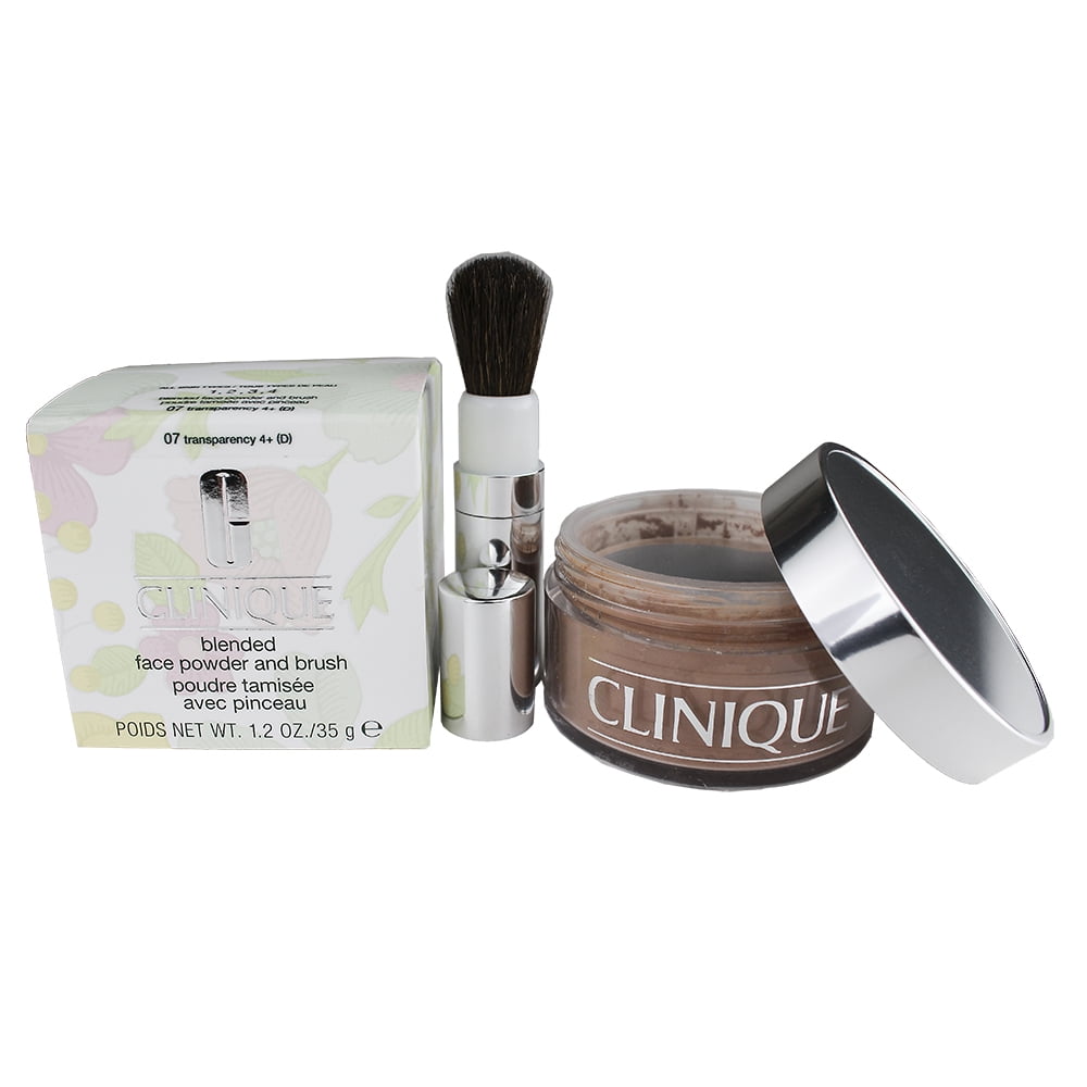 Clinique Blended Face Loose Powder and Brush 07 Transparency 4+ (D