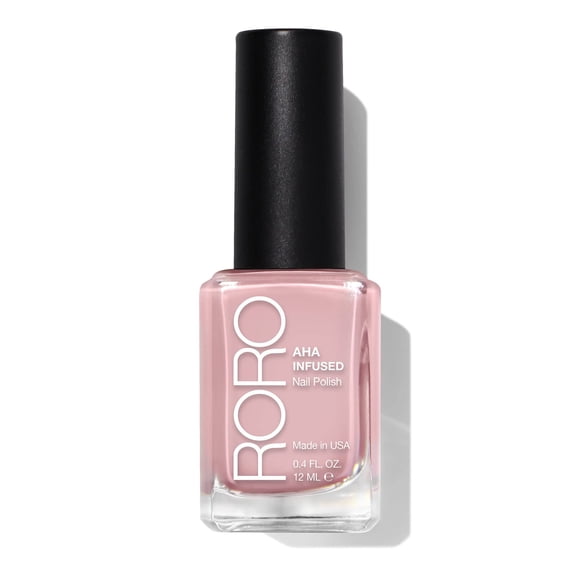 roro AHA Infused 21+ Free Esmalte de uñas - Laca de color de uñas de alto impacto resistente a las astillas Fabricada en los EE. UU. Vegano/libre de crueldad y sin gluten Ballet Recital Ballerina Pink