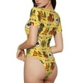 thumbnail image 2 of Balery Forest Guard Body de cuello redondo de manga corta para mujer Tops de manga corta Tops básicos-X-Large, 2 of 7