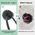 thumbnail image 2 of Kit de enrutamiento de cables Uxcell de 4 piezas 1.34" tapa de grommet de silicona para agujero en la pared para cable Ethernet negro, 2 of 7