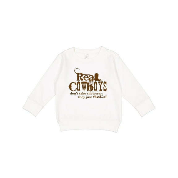 Inktastic Real Cowboys Toddler Sweatshirt
