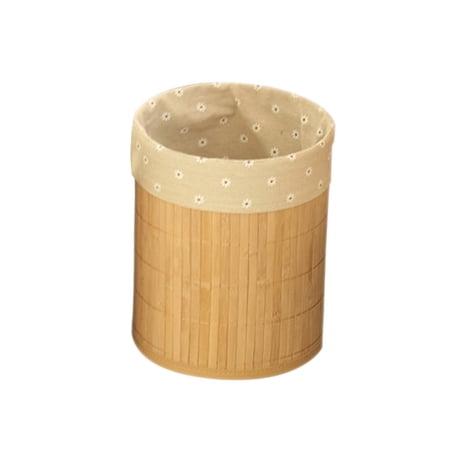 trash bamboo garbage bin round waste wastebasket leking innovative cycling folding bucket garden bins larger