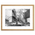 thumbnail image 1 of Vintage Black and White Photograph Old French Courtyard Fountain Swing New Orleans Louisiana Artwork Framed Wall Art Print 12X16 Inch, 1 of 3