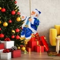 thumbnail image 6 of JeashCHAT Santa Claus Musical Climbing Rope, Electric Climbing Santa on Rope, Cute Santa Claus Doll Figurine Ornaments for Christmas Tree, Window, Wall, Home Decor, 6 of 7